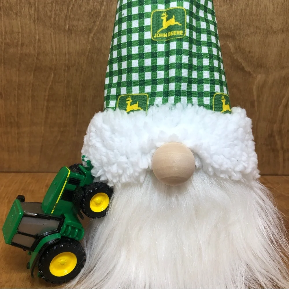 John Deere Gnome Green Yellow White Tractor Farmer Gift Sunglasses - Picture 6 of 8